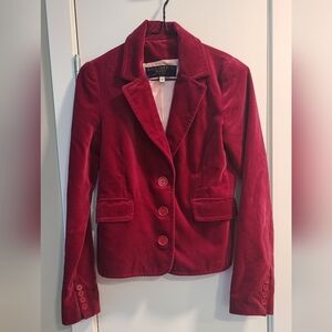 Vtg Juicy Couture Jeans Raspberry Velour Blazer – NWT Y2K Tailored Luxury ✨️🌴